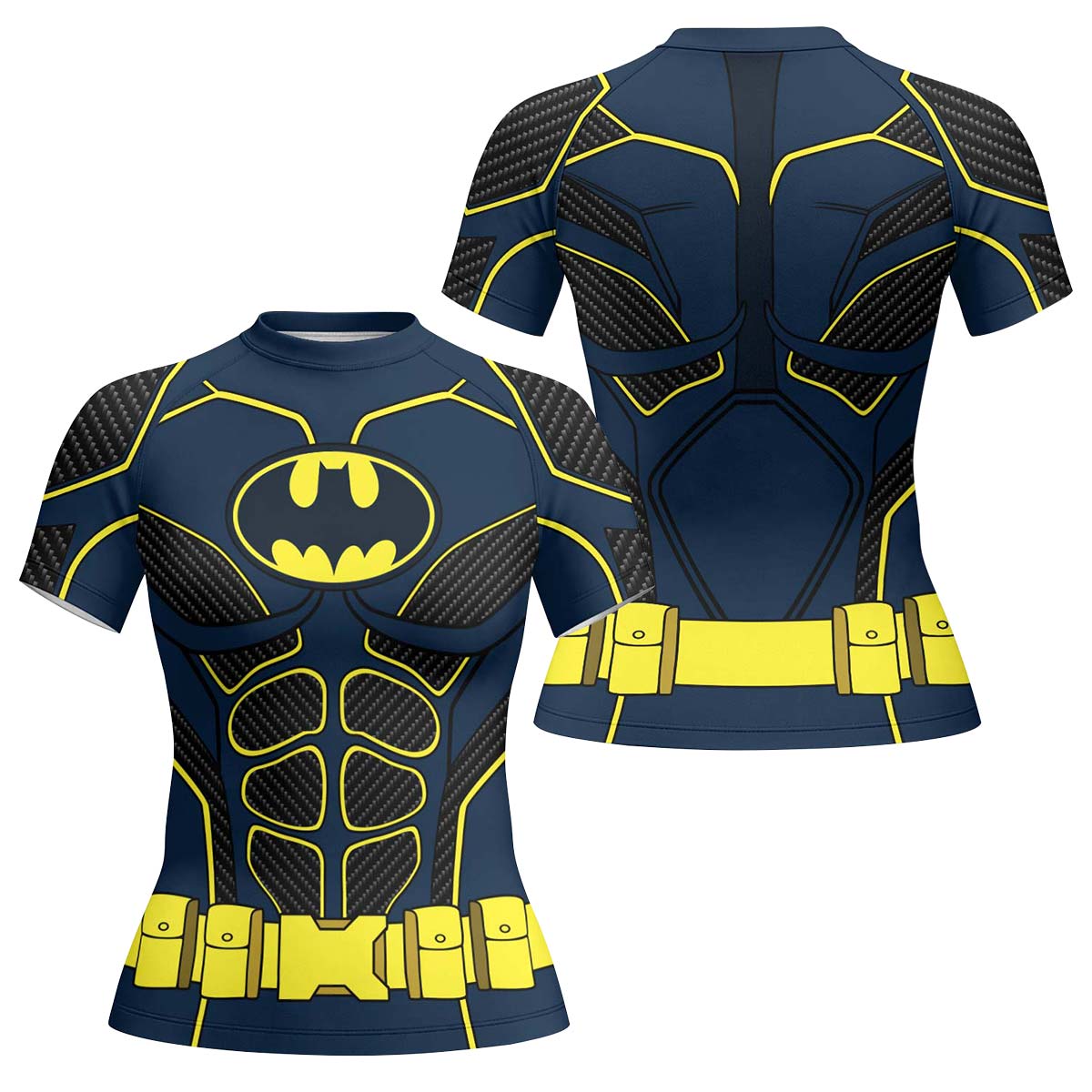 Batman Tactical Blue Net Armor Rash Guard