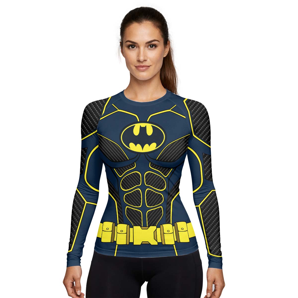 Batman Tactical Blue Net Armor Rash Guard