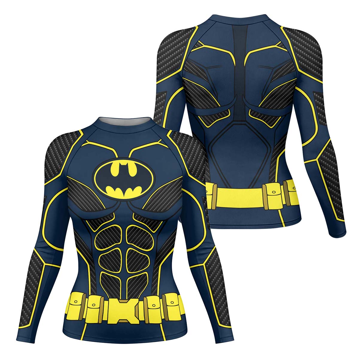 Batman Tactical Blue Net Armor Rash Guard
