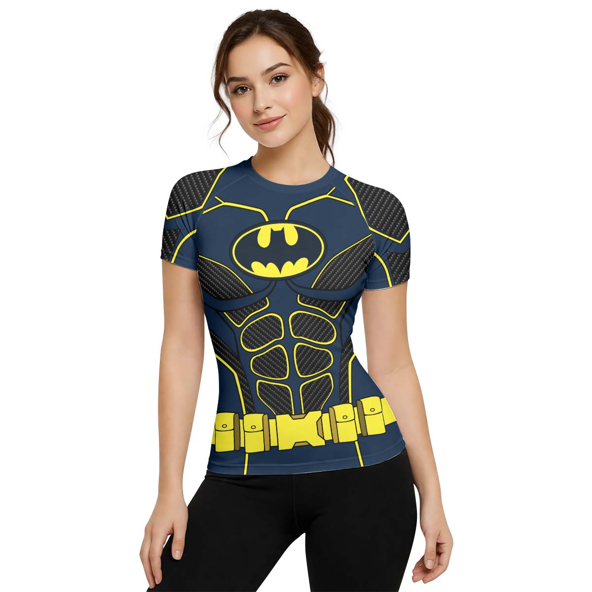 Batman Tactical Blue Net Armor Rash Guard