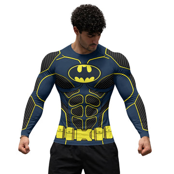 Batman Tactical Blue Net Armor Rash Guard