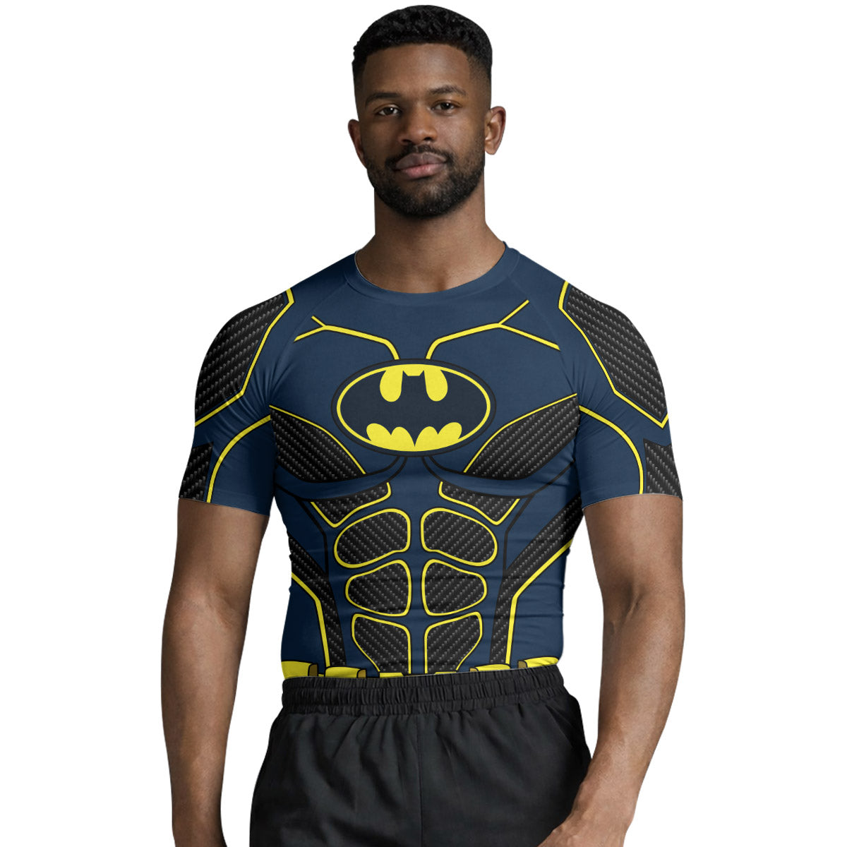 Batman Tactical Blue Net Armor Rash Guard