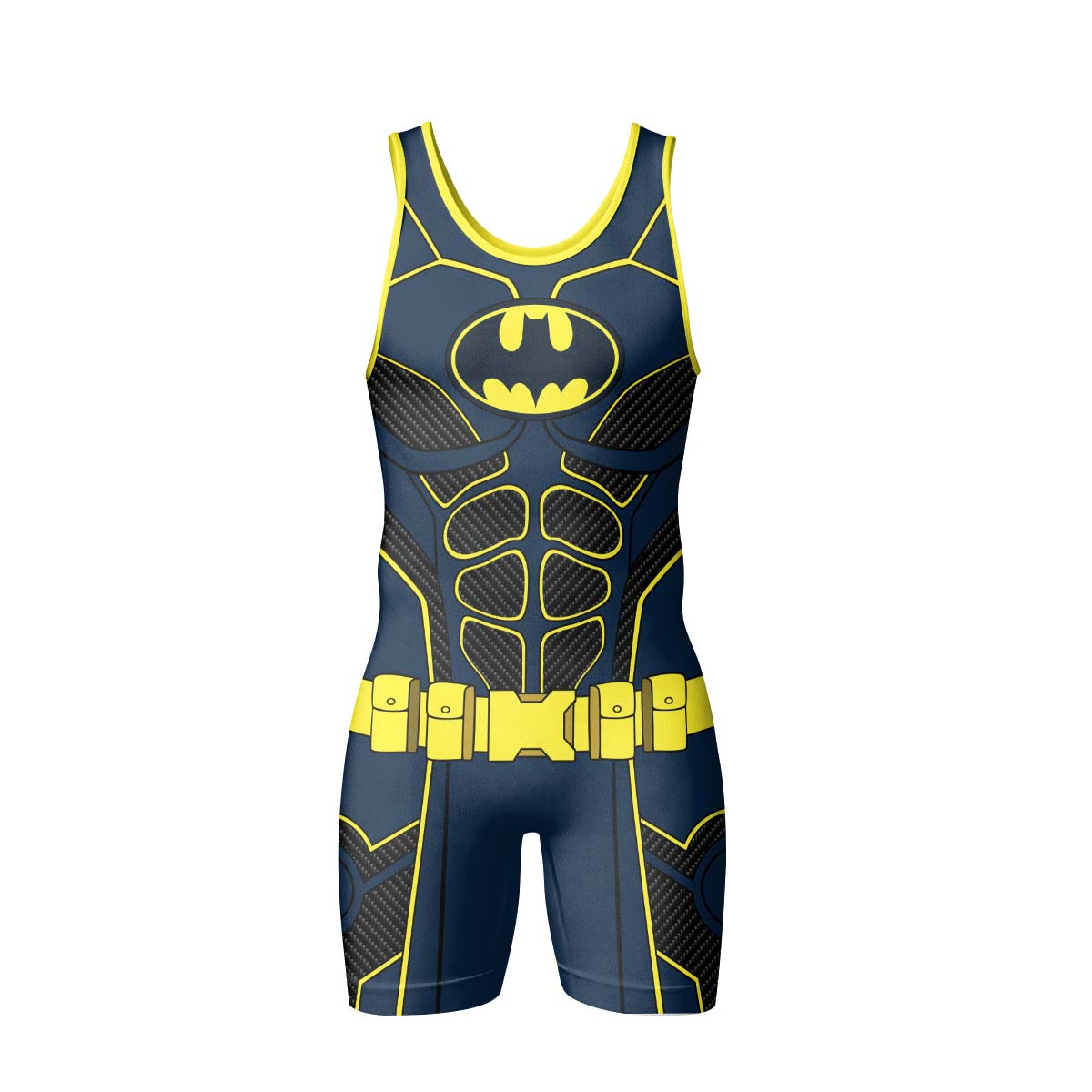 Batman Tactical Blue Net Armor Wrestling Singlet