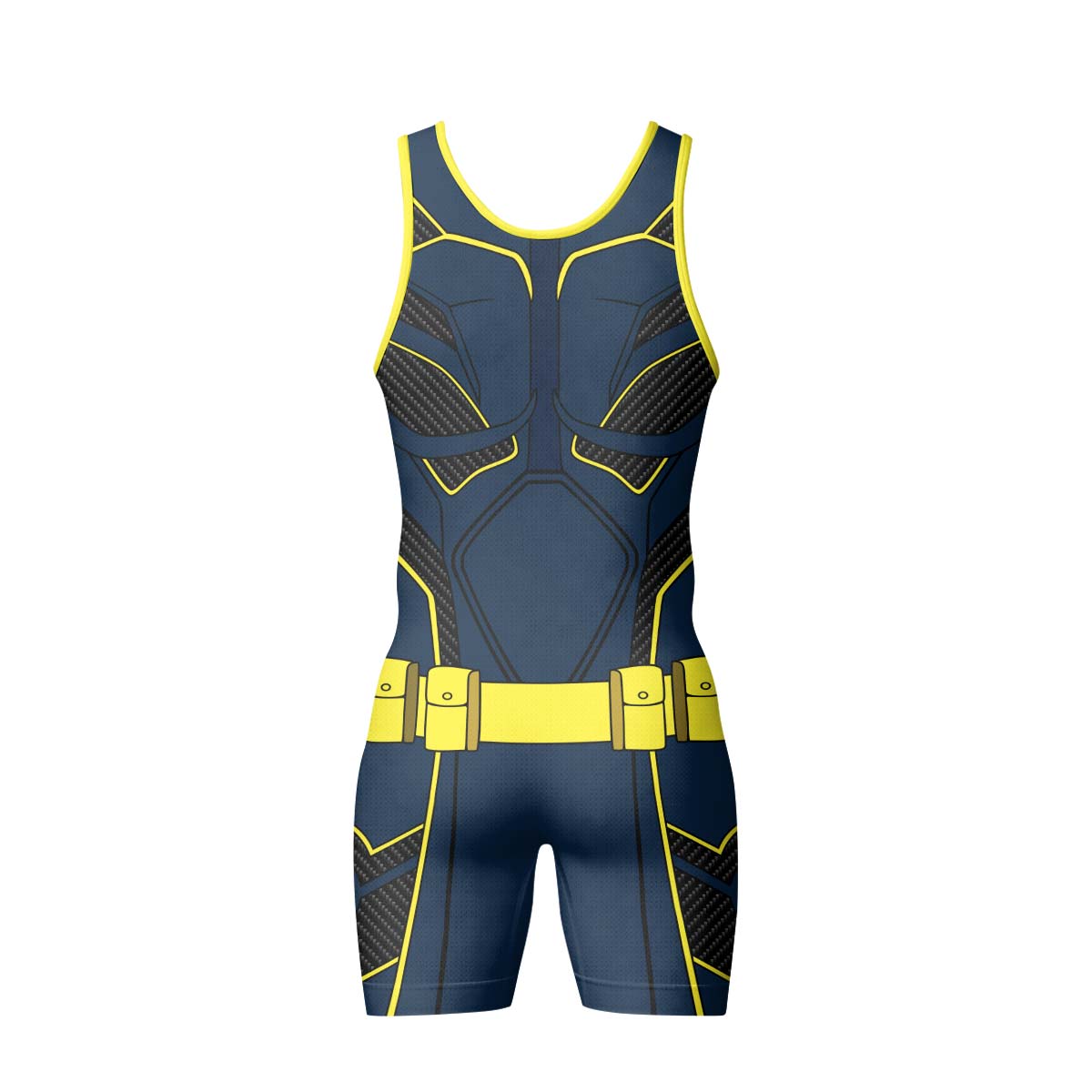 Batman Tactical Blue Net Armor Wrestling Singlet