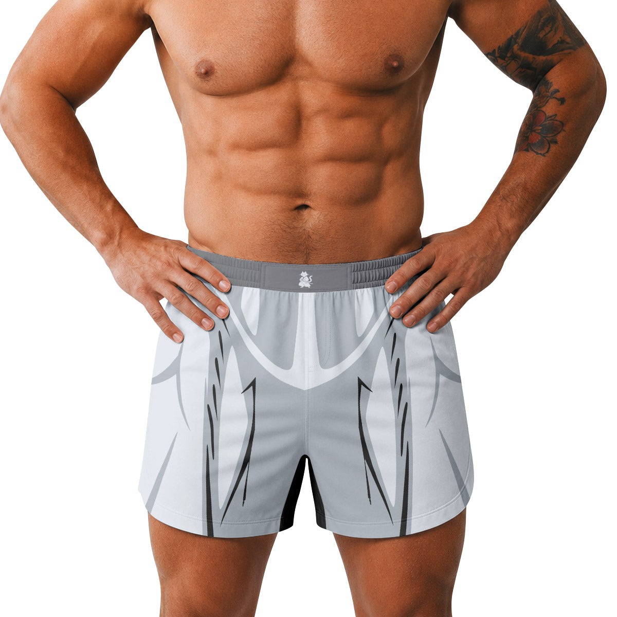 Batman White Grappling Shorts