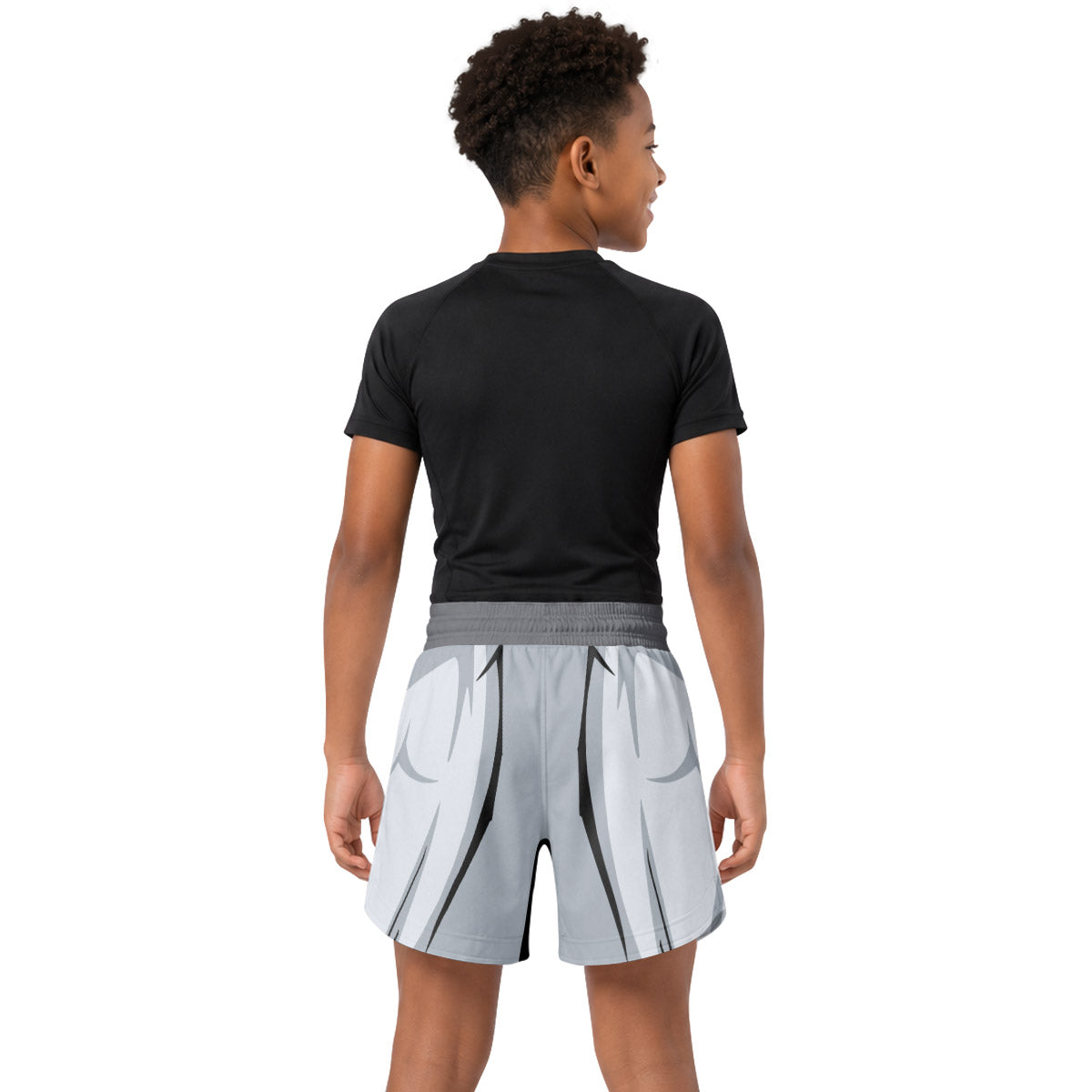 Batman White Kids Grappling Shorts