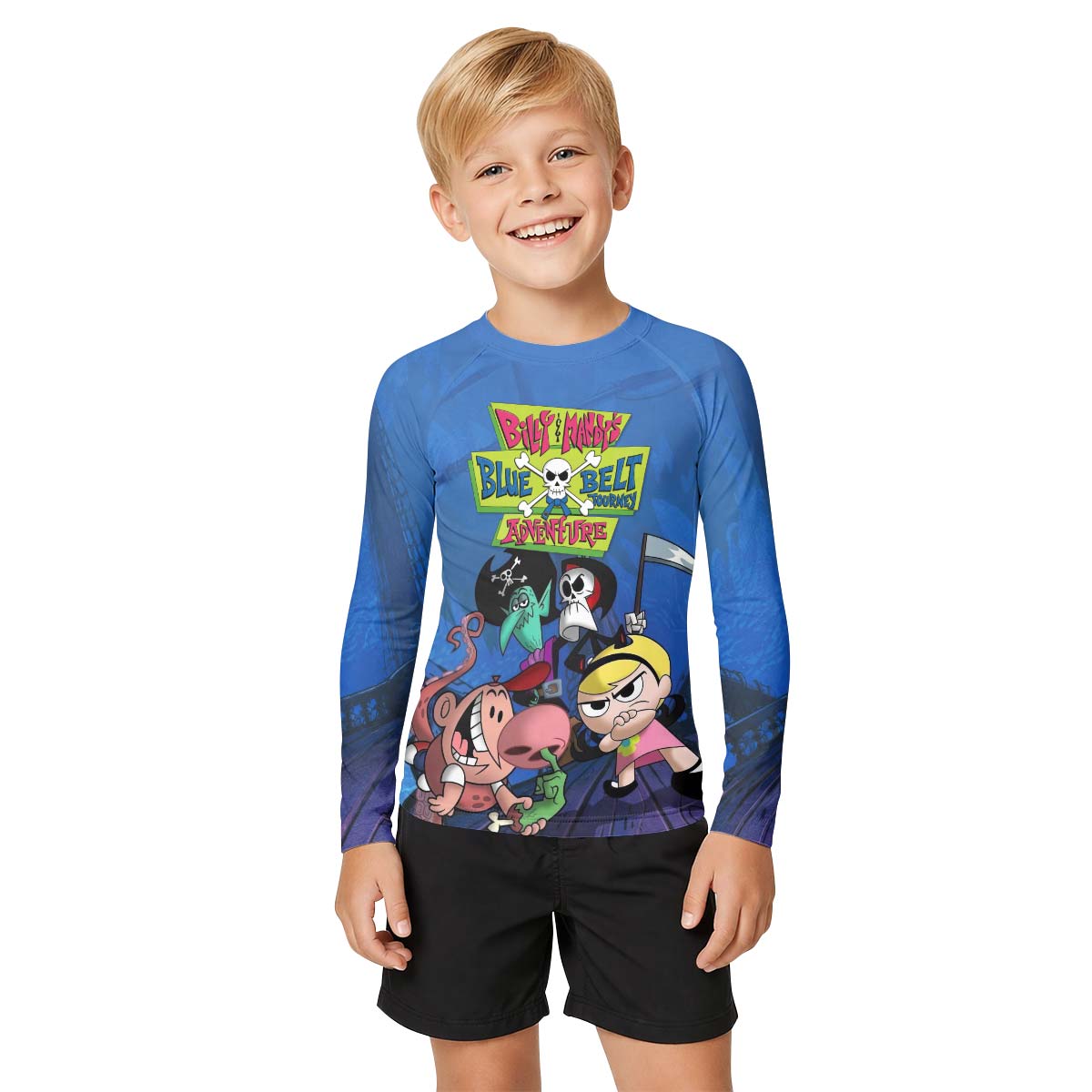 Billy And Mandy Adventure Kid Rash Guard