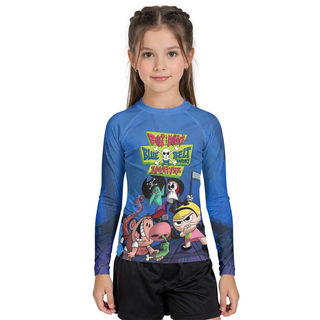 Billy And Mandy Adventure Kid Rash Guard