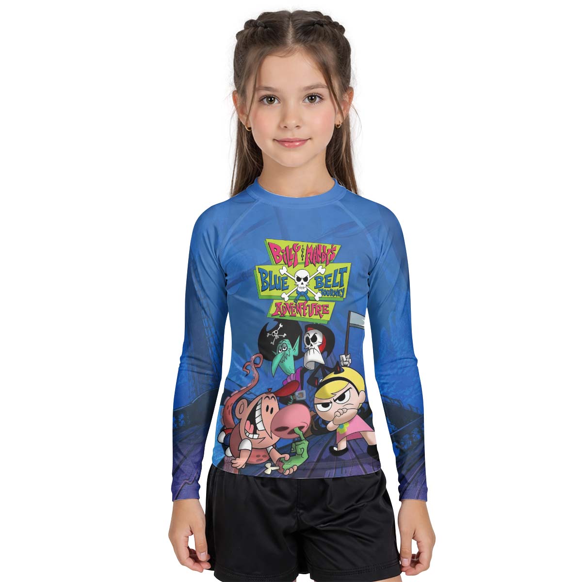 Billy And Mandy Adventure Kid Rash Guard