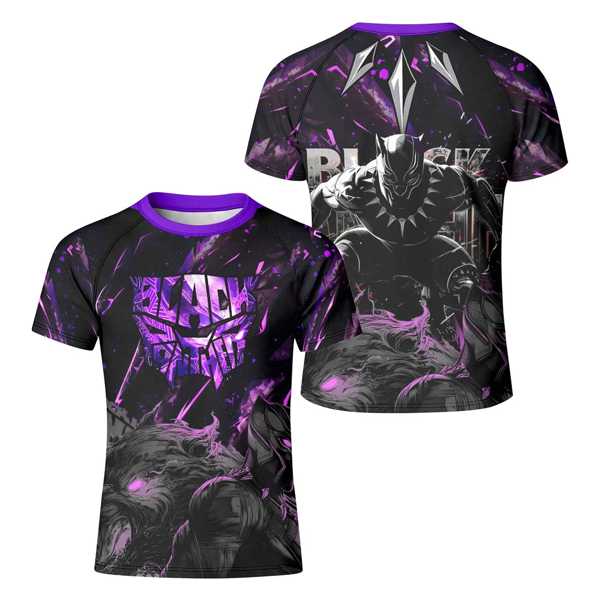  Black Panther Kids Rash Guard