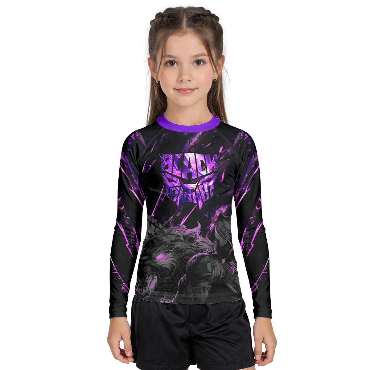 Black Panther Kids Rash Guard
