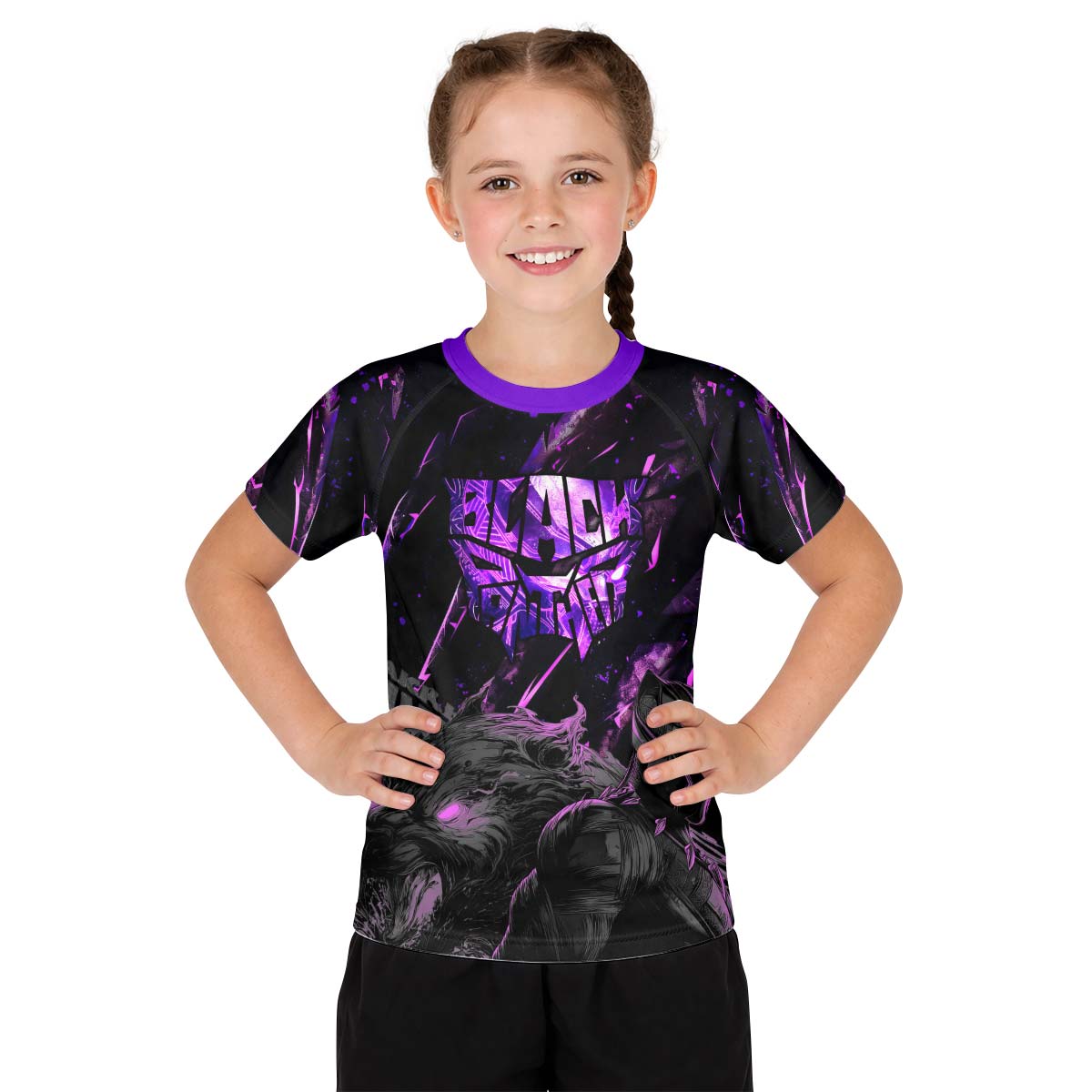  Black Panther Kids Rash Guard