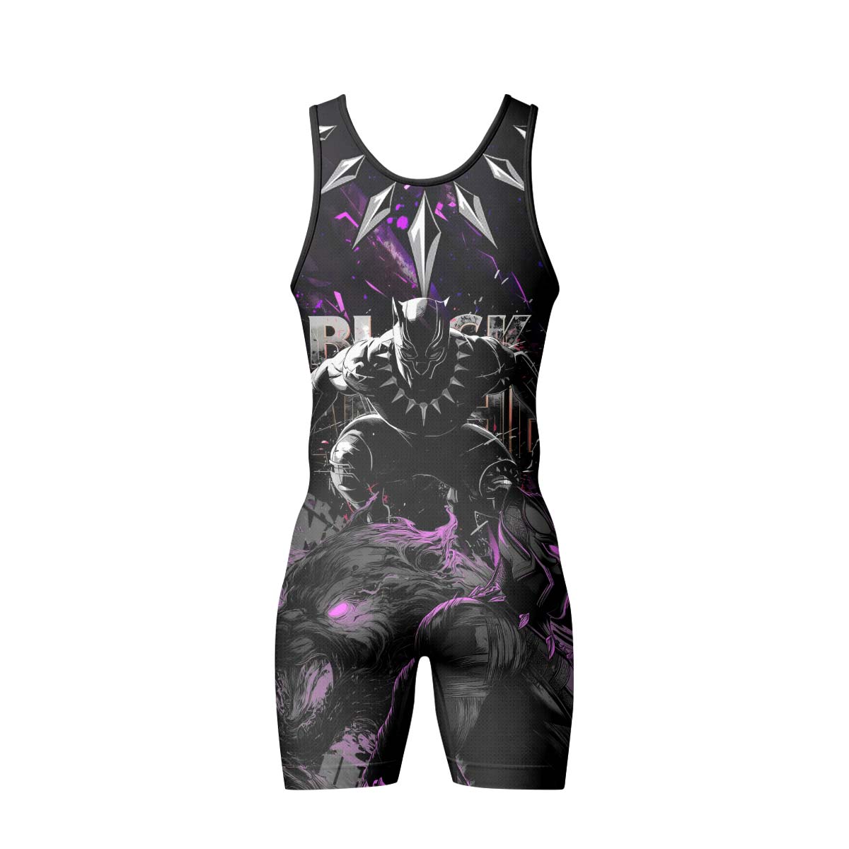  Black Panther Wrestling Singlet