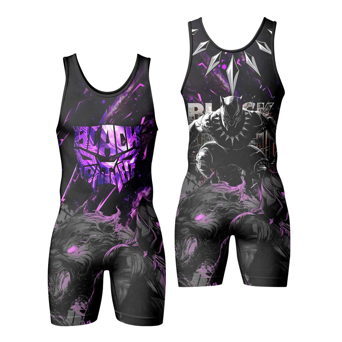 Black Panther Wrestling Singlet