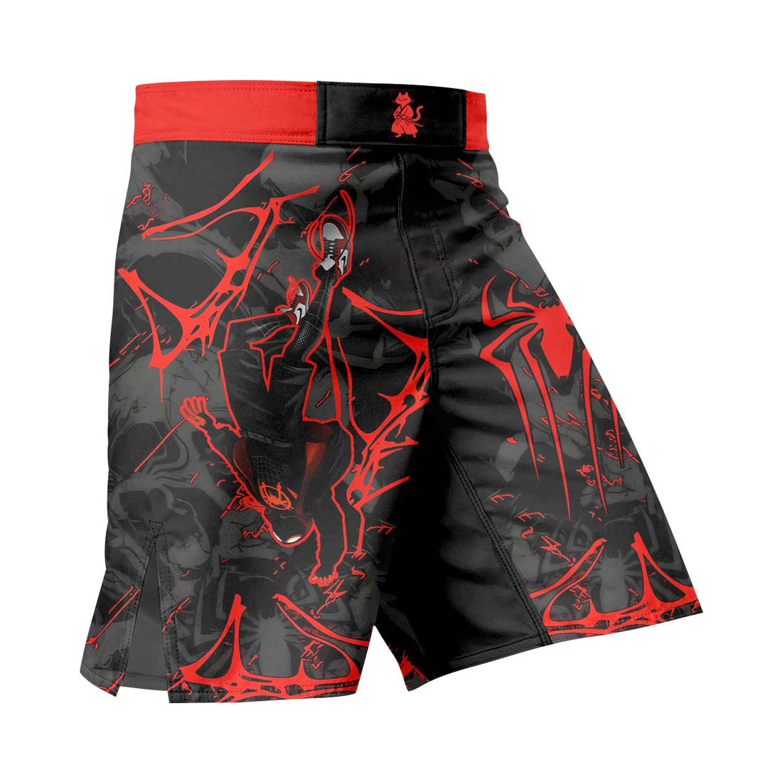  Black Spider Man Miles Morales Fight Shorts