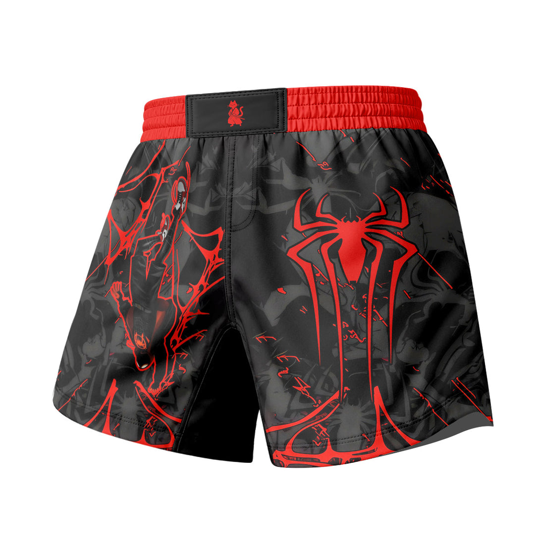  Black Spider Man Miles Morales Grappling Shorts