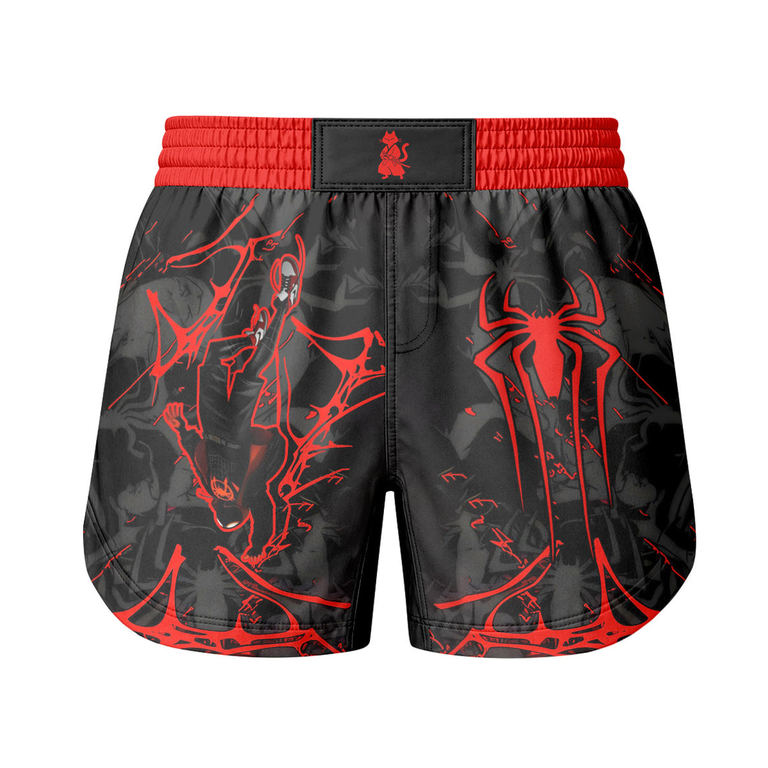  Black Spider Man Miles Morales Grappling Shorts