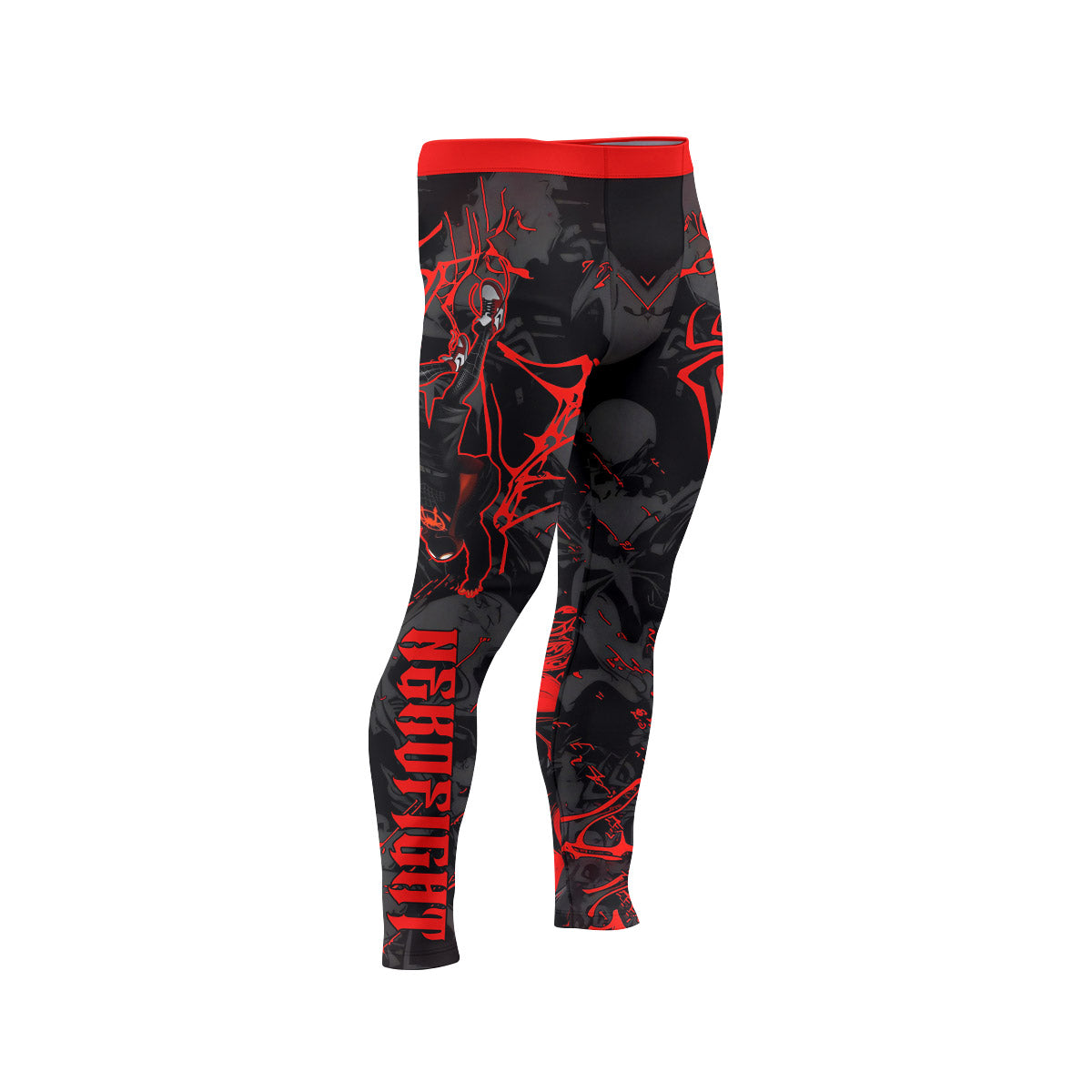  Black Spider Man Miles Morales Men's Compression Leggings