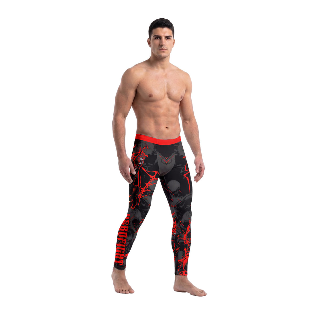  Black Spider Man Miles Morales Men's Compression Leggings