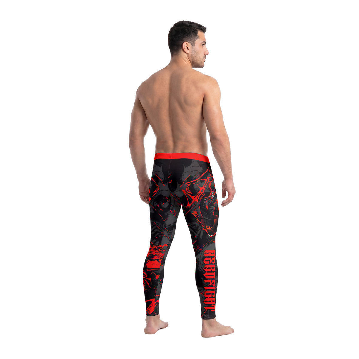  Black Spider Man Miles Morales Men's Compression Leggings