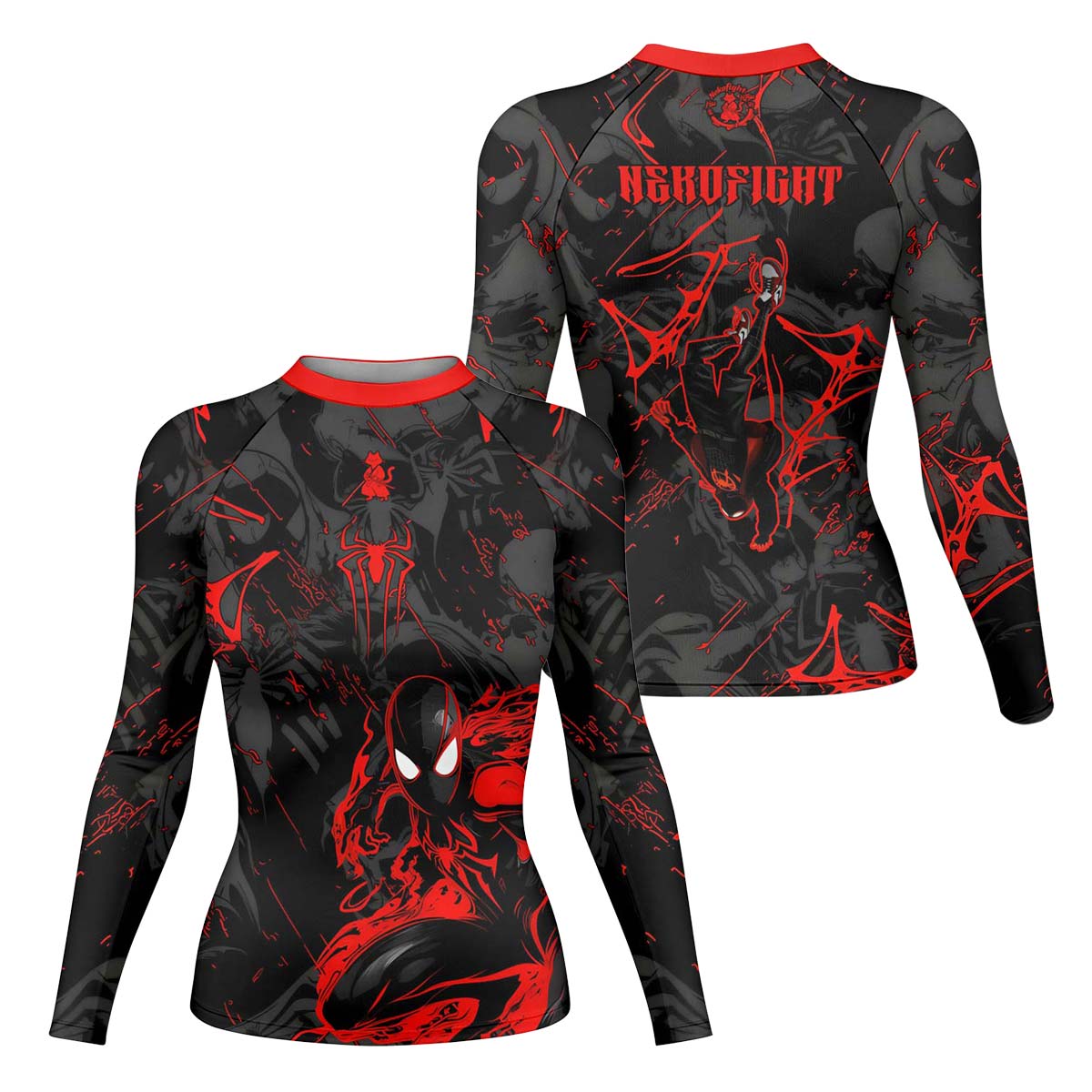  Black Spider Man Miles Morales Rash Guard