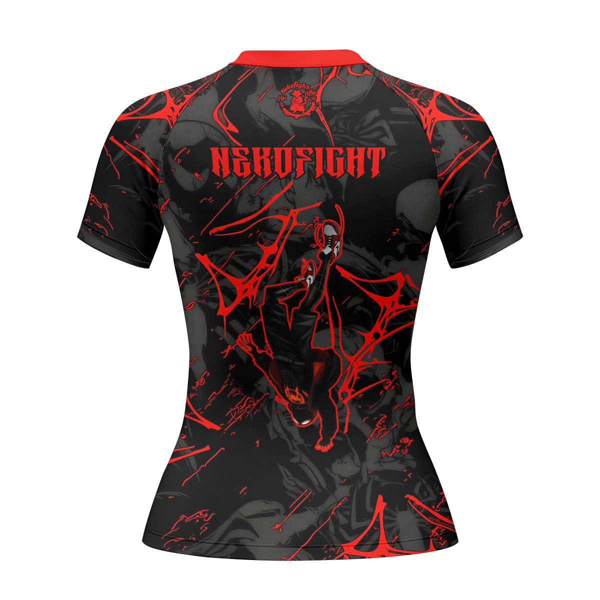  Black Spider Man Miles Morales Rash Guard
