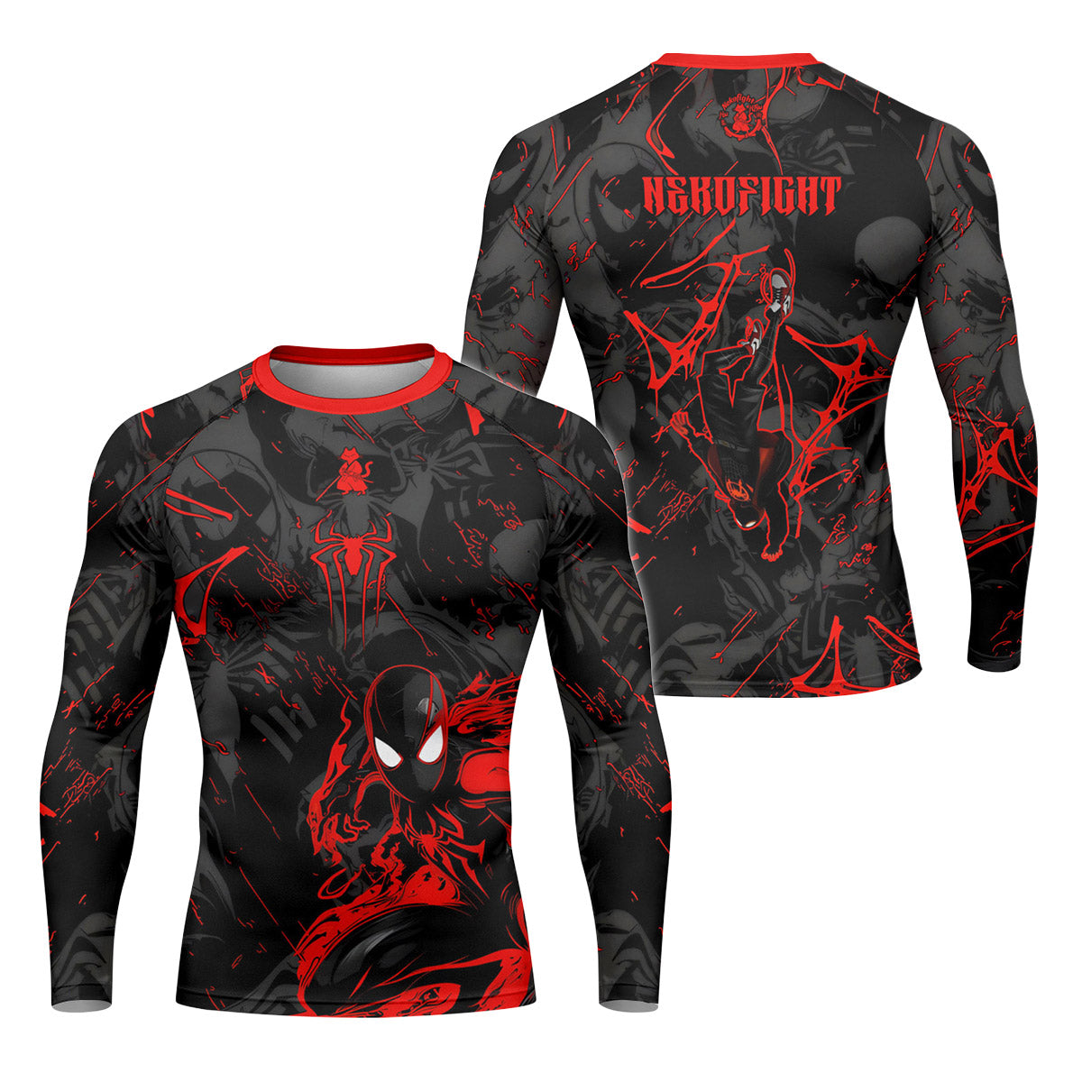  Black Spider Man Miles Morales Rash Guard