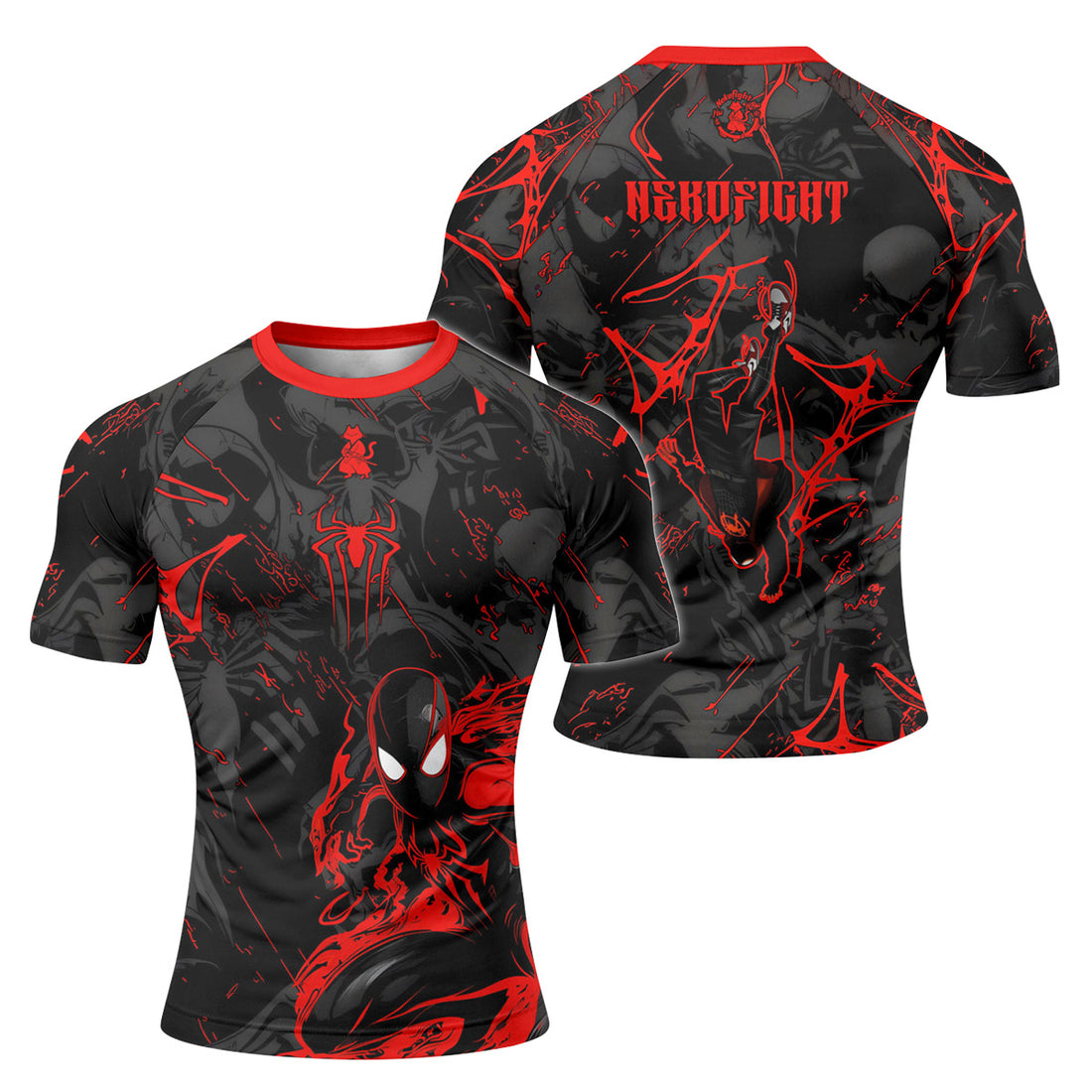  Black Spider Man Miles Morales Rash Guard