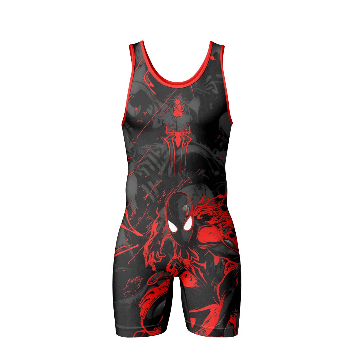  Black Spider Man Miles Morales Wrestling Singlet