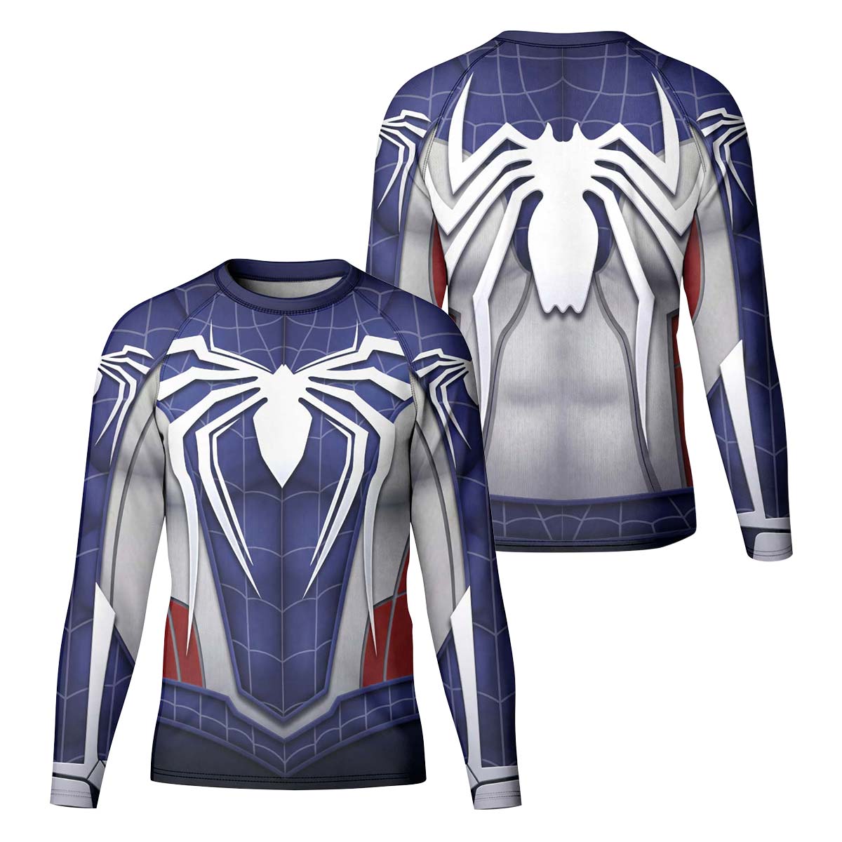 Blue Spider Battle Kid Rash Guard