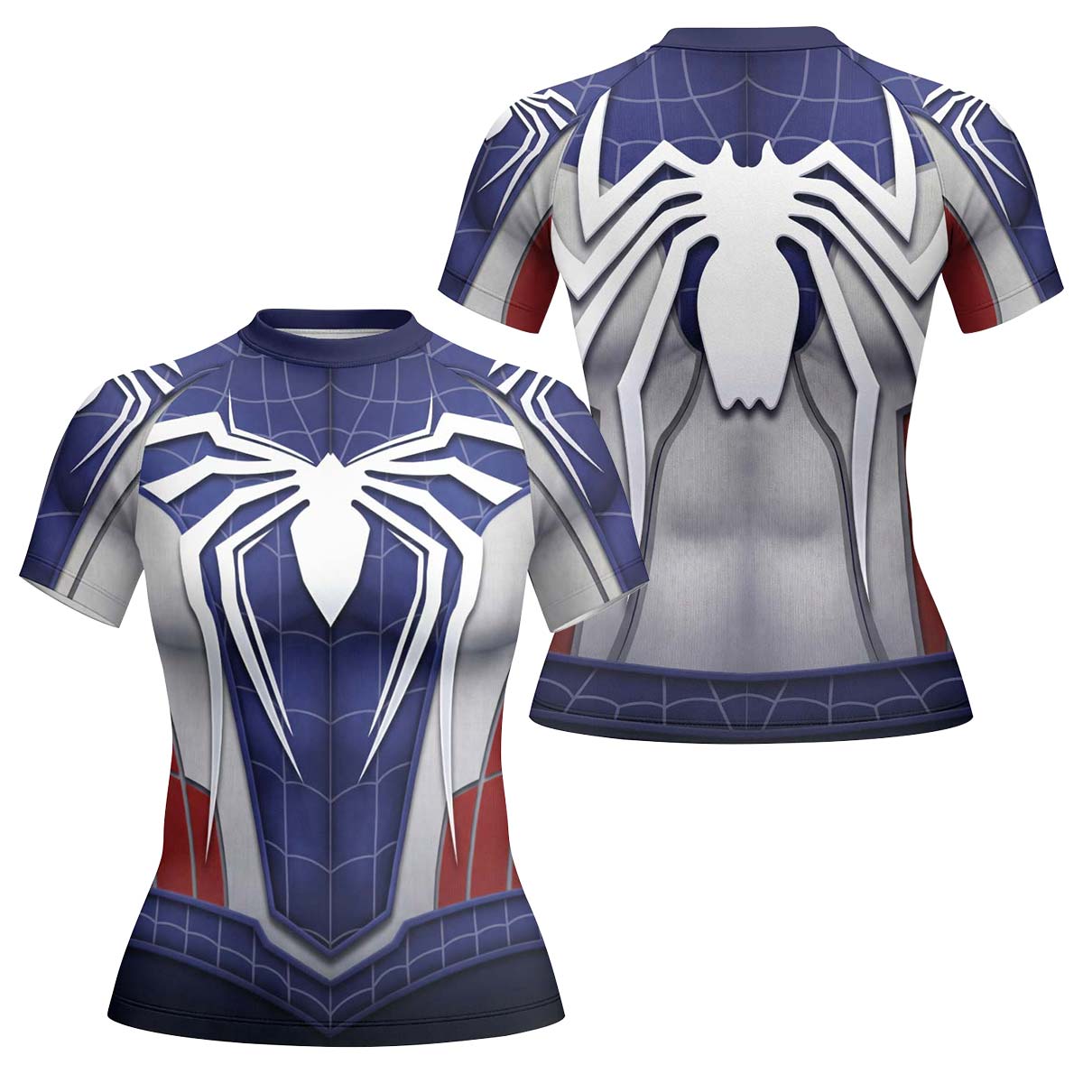 Blue Spider Battle Rash Guard