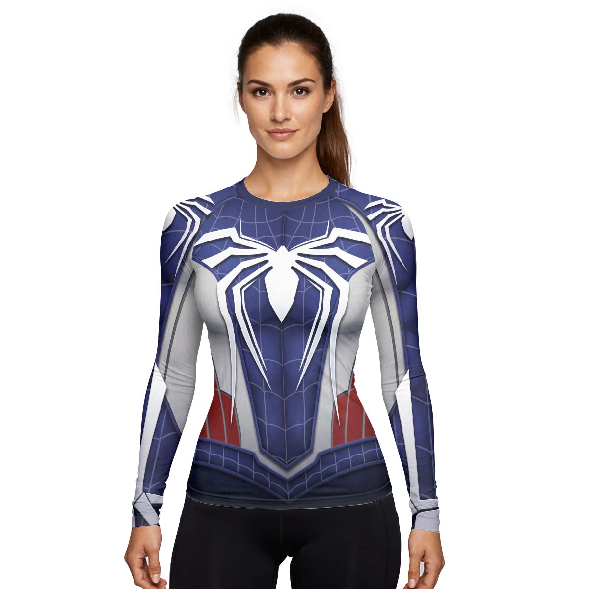 Blue Spider Battle Rash Guard