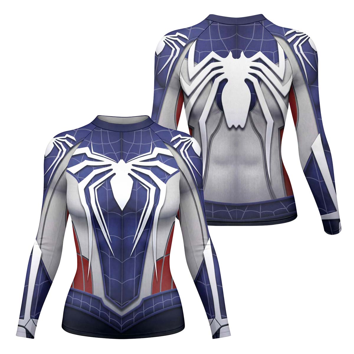 Blue Spider Battle Rash Guard