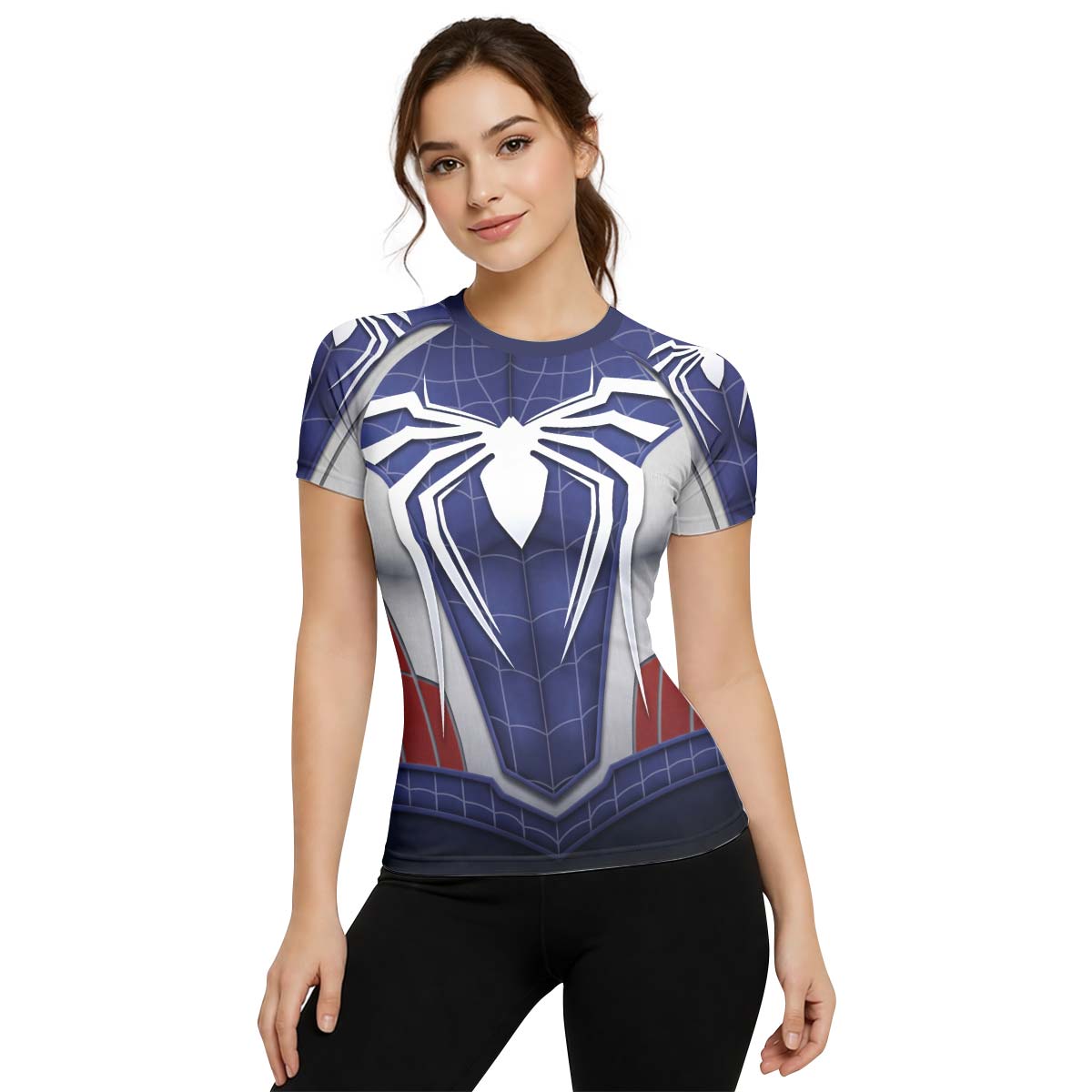 Blue Spider Battle Rash Guard
