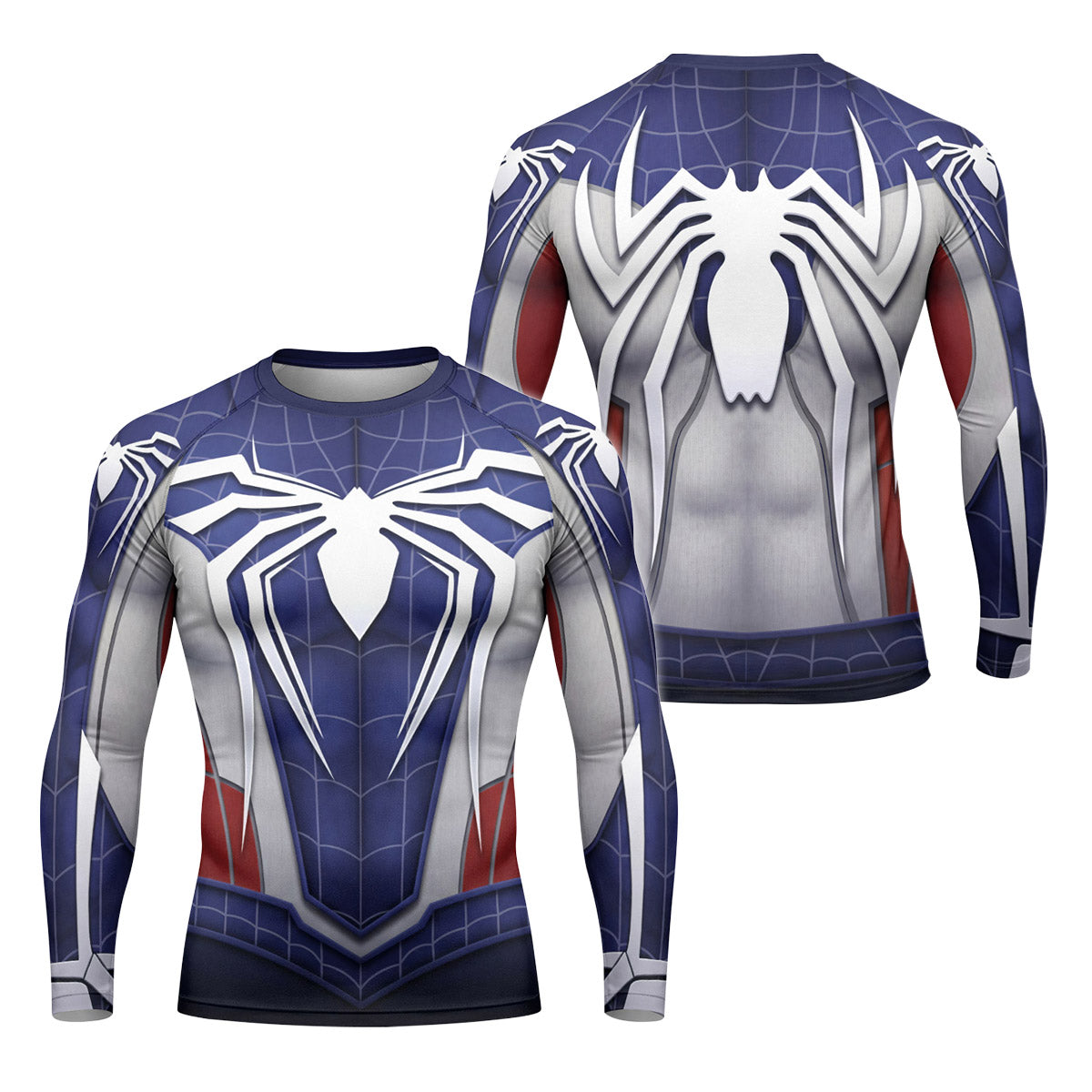 Blue Spider Battle Rash Guard