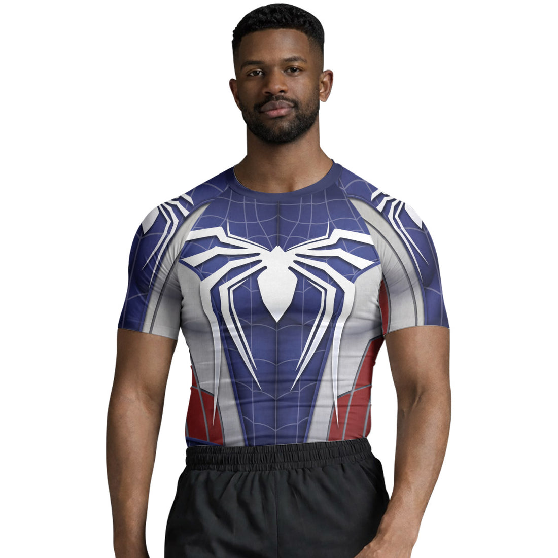 Blue Spider Battle Rash Guard