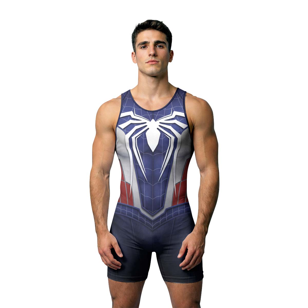 Blue Spider Battle Wrestling Singlet