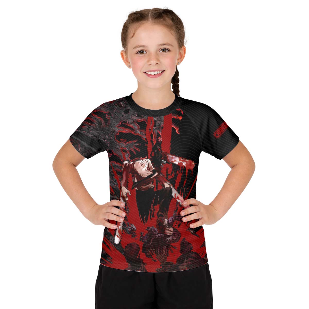  Chainsaw Man Chainsaw Devil Kid Rash Guard