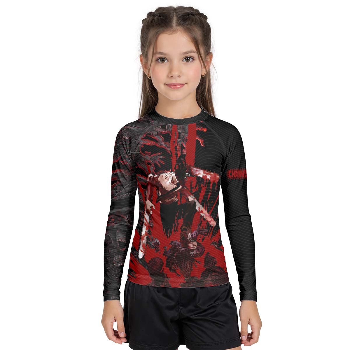 Chainsaw Man Chainsaw Devil Kid Rash Guard