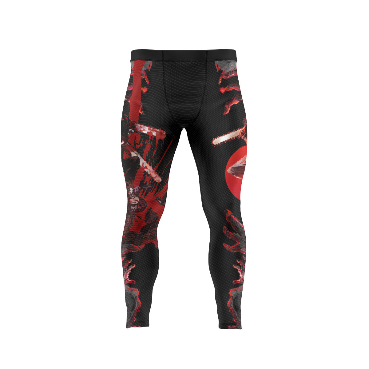  Chainsaw Man Chainsaw Devil Men's Compression Leggings