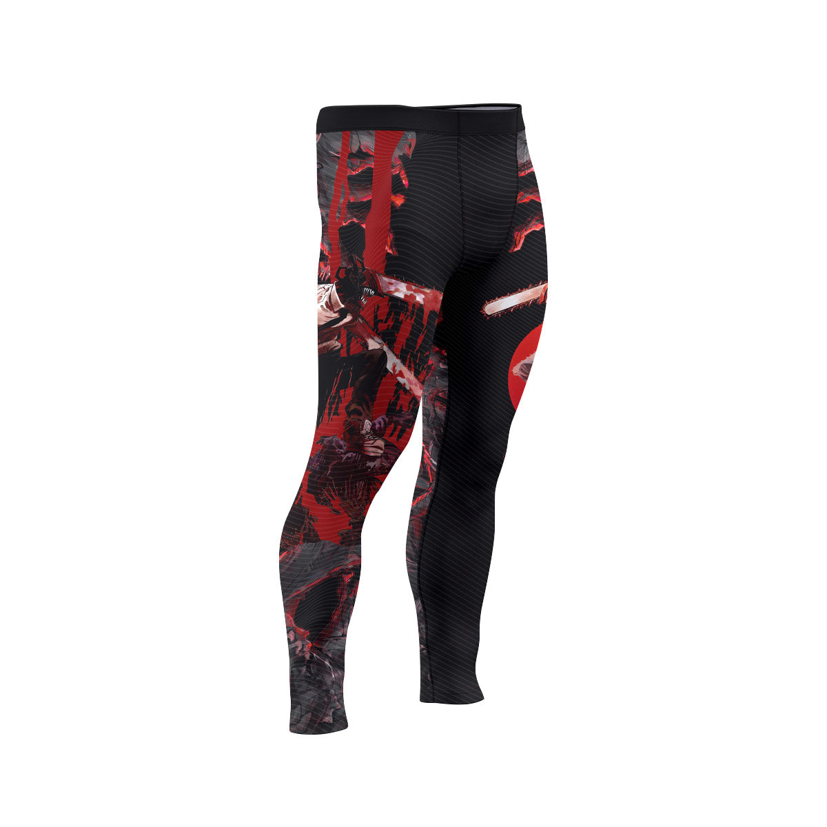  Chainsaw Man Chainsaw Devil Men's Compression Leggings