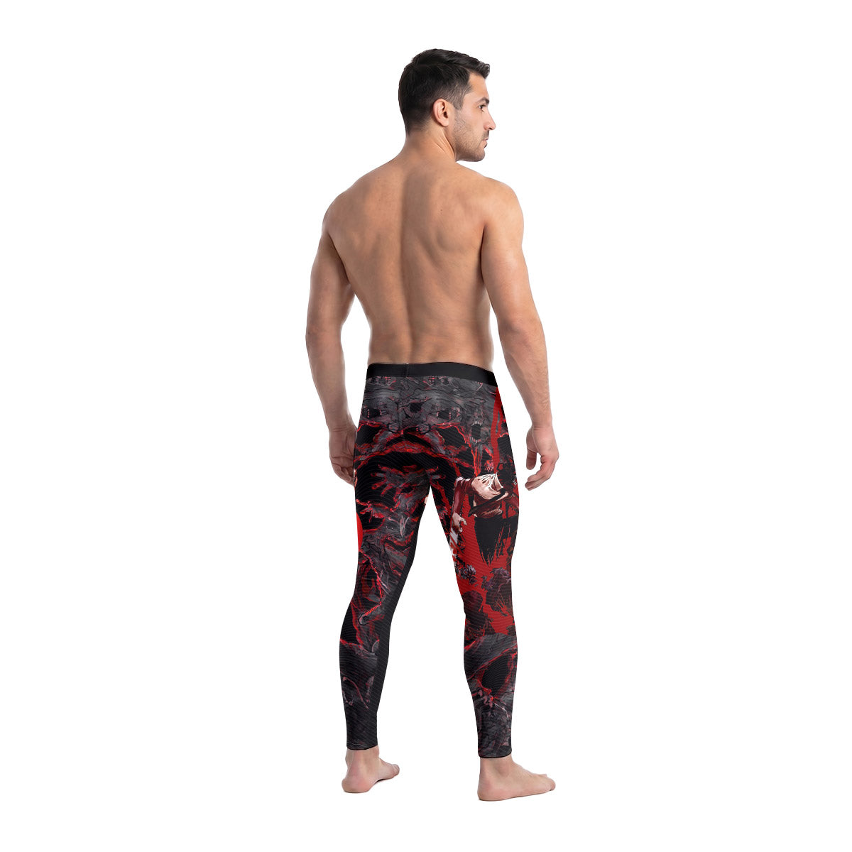  Chainsaw Man Chainsaw Devil Men's Compression Leggings