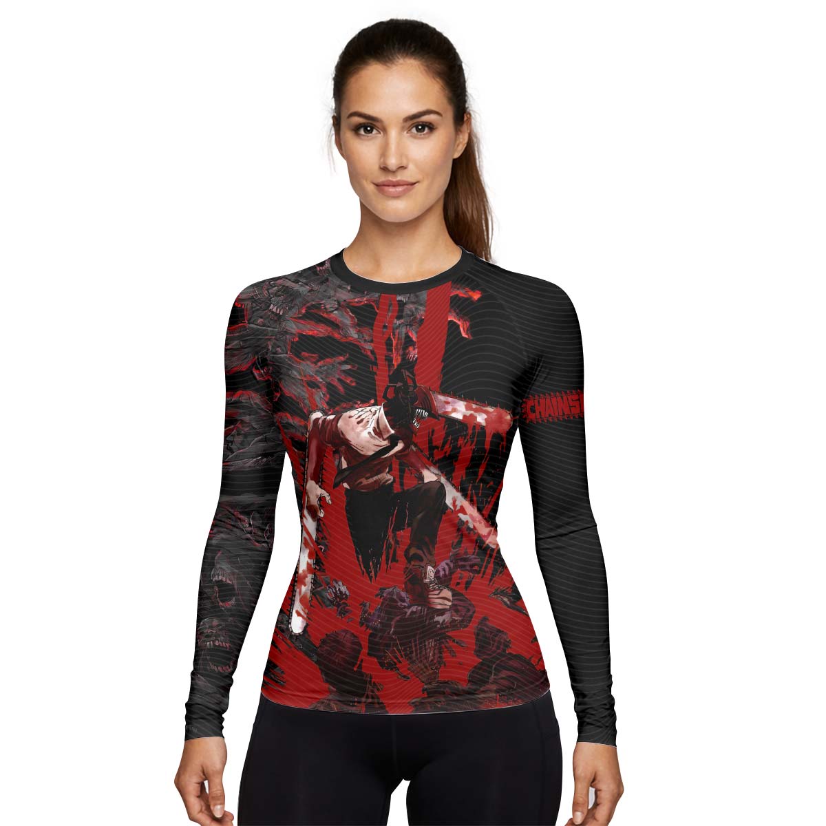 Chainsaw Man Chainsaw Devil Rash Guard