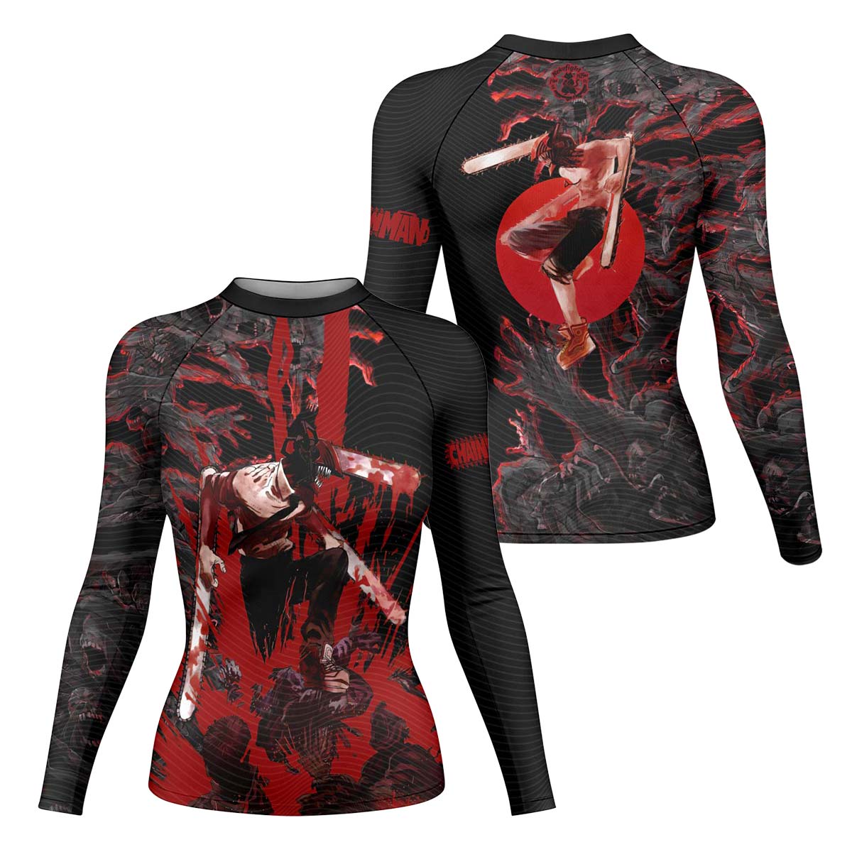  Chainsaw Man Chainsaw Devil Rash Guard