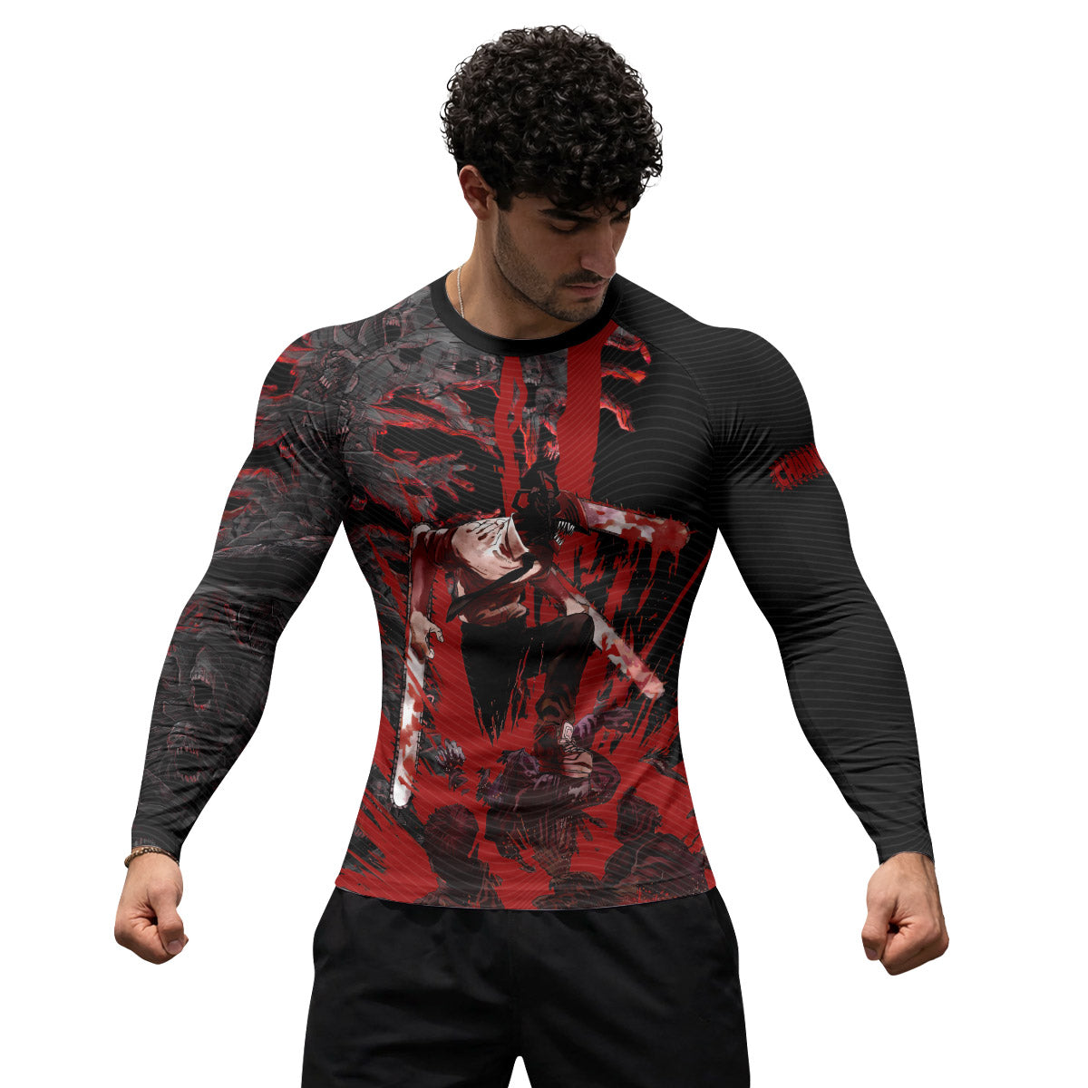  Chainsaw Man Chainsaw Devil Rash Guard