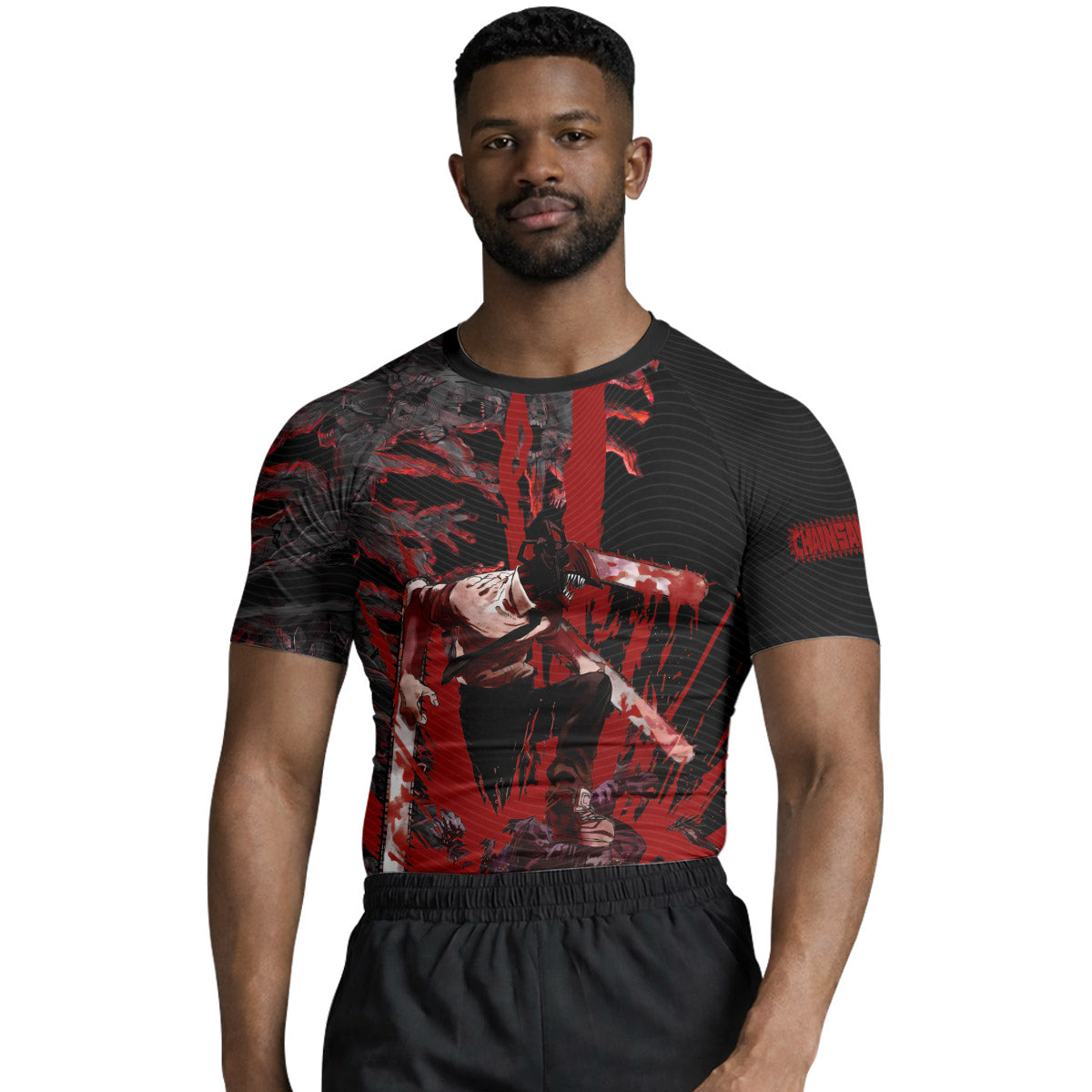  Chainsaw Man Chainsaw Devil Rash Guard