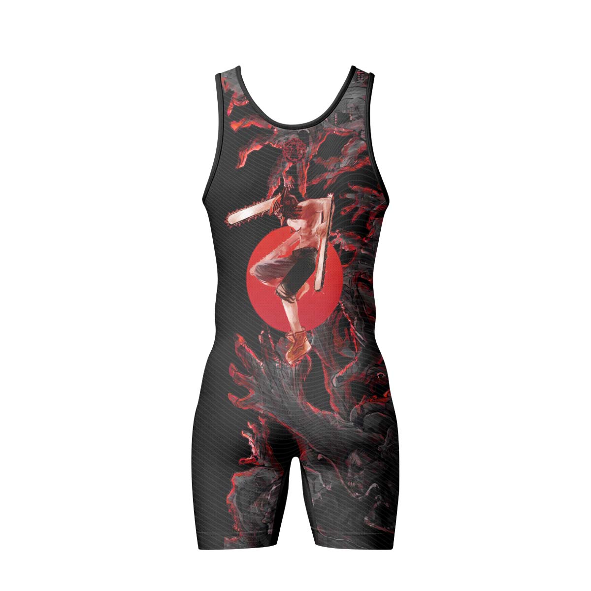  Chainsaw Man Chainsaw Devil Wrestling Singlet