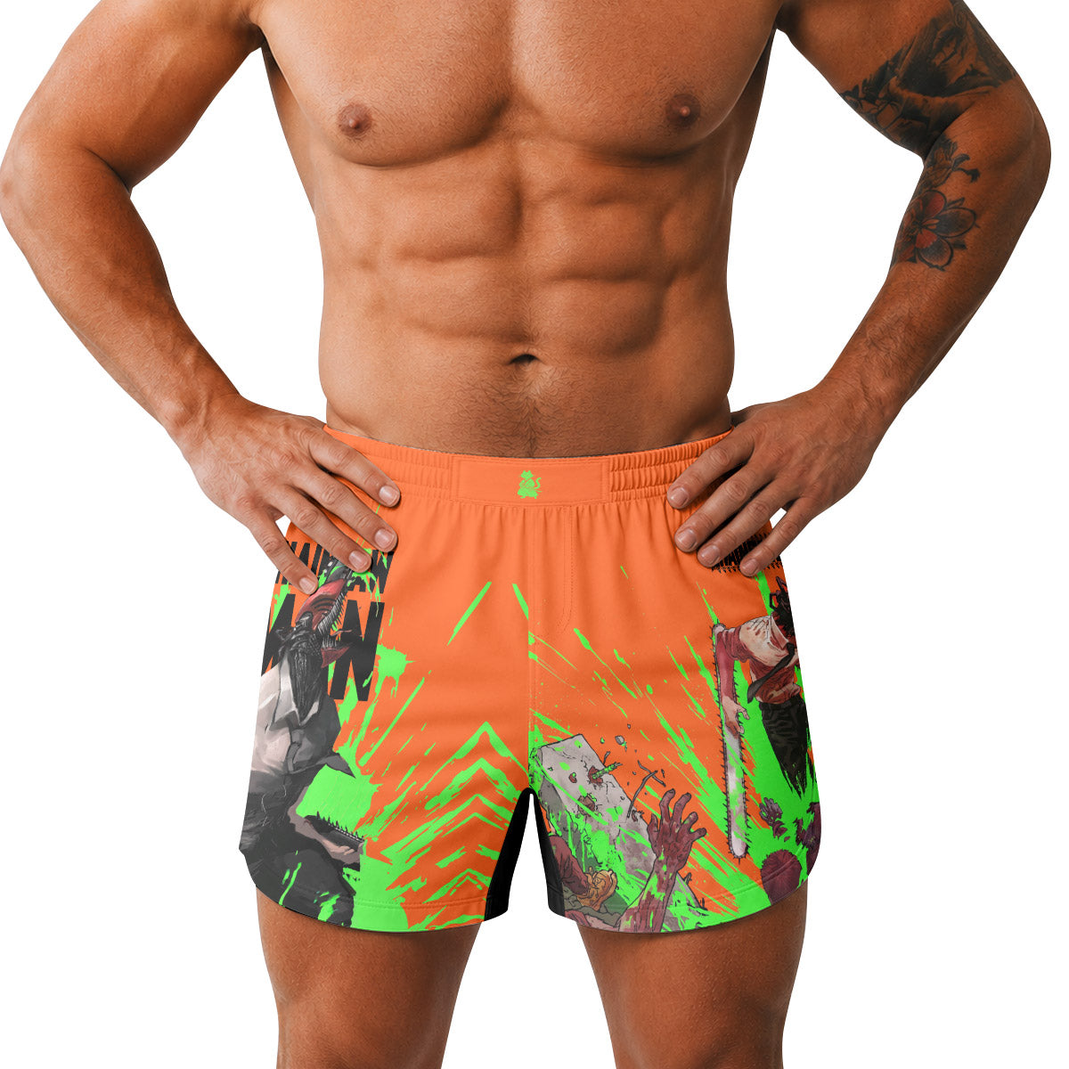  Chainsaw Man Grappling Shorts
