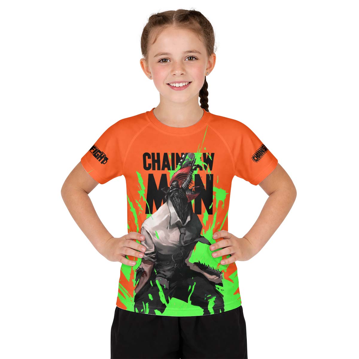  Chainsaw Man Kid Rash Guard