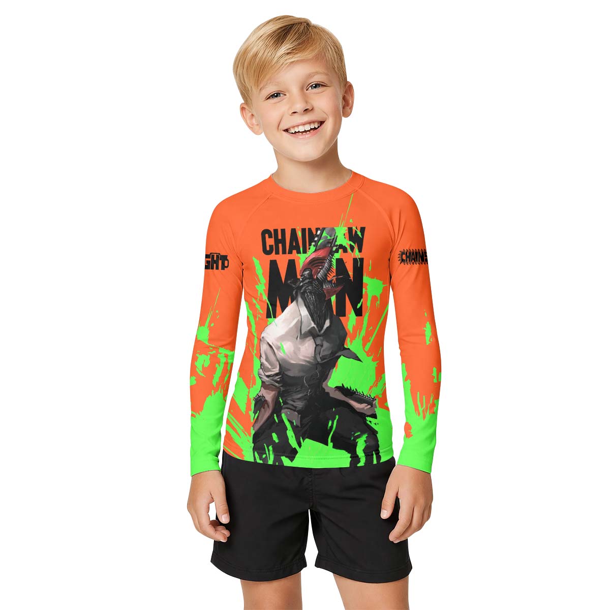 Chainsaw Man Kid Rash Guard